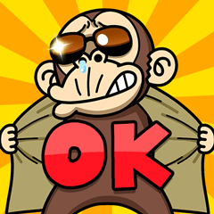 イラッと飛び出す★お猿さん4