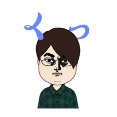 オタクと可愛い子×2と男子のスタンプ♡