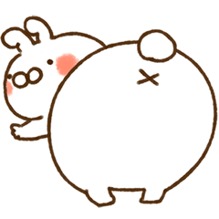 飛び出す★使いやすい動き♪ねことうさぎ