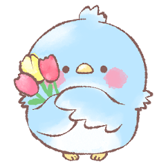 幸せな青い鳥さん