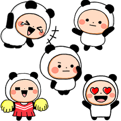 ▶︎動く！超ちいさいパンダタイツまる