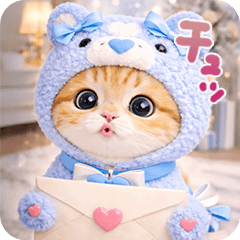 きぐるみニャンず♡なかよしスタンプ♡