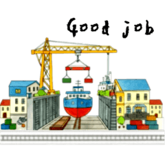 北欧の街と、電車が走るつながる線路