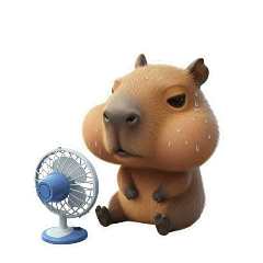 げんきいっぱいご挨拶！でか頭カピバラ