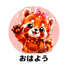 ぷるぷるレッサーカノジョ 恋人スタンプ
