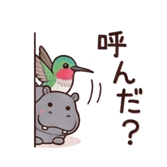 ハチドリとカバの日常会話 A1