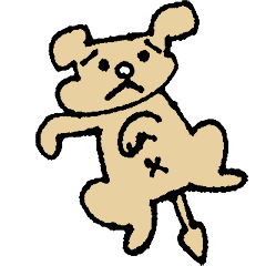 かんがえる犬（あまり考えてない）