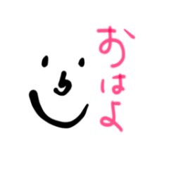 ゆるゆる顔スタンプ　@茉莉