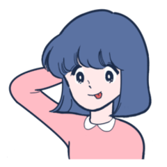 可愛い女の子たちによるスタンプ4