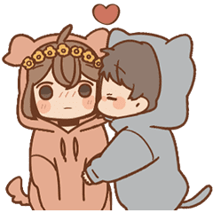 動く！素直になるスタンプ~着ぐるみver~