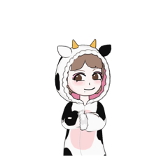 うし娘スタンプ