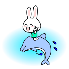 夏、キュートなうさぎ、ももの日常会話