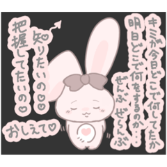 君のすべてが大好きなうさぎ