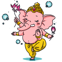 ガネーシャ神のまごころスタンプ♪