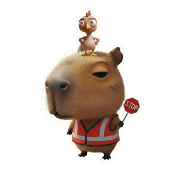 了解・確認しました！デカ頭カピバラ