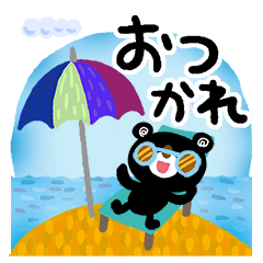 絵本みたいなカラフル夏スタンプ