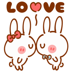 動く！カップル♥うさぎ【彼氏＆旦那へ】