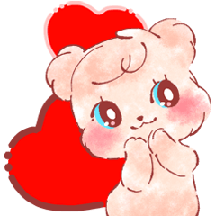 復古風の動物キャラクター