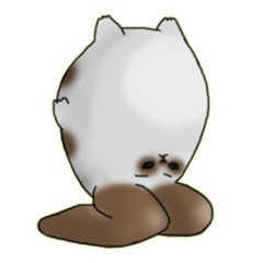 ぶちうさコーフィさんとカエルくん