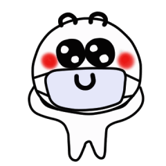 白ちゃんのマスクをする日常(英語)
