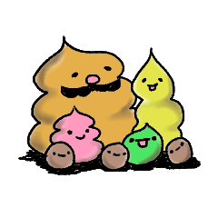 うんこ一家　〜普段使い出来るうんこ〜