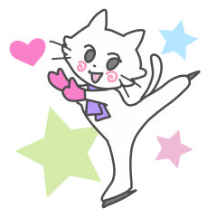 白猫ちゃんフィギュアスケーター