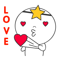 White Star Man sticker(eng)