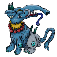 百鬼夜行　妖怪たちのスタンプ