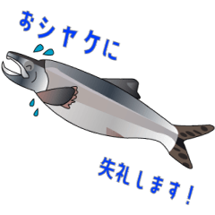 日常生活に使える魚ダジャレスタンプ