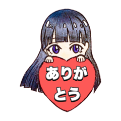 ヴァイオリンと歌うMALLIKAのスタンプ