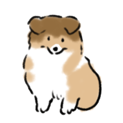 ほんわりシェルティーの日常会話スタンプ