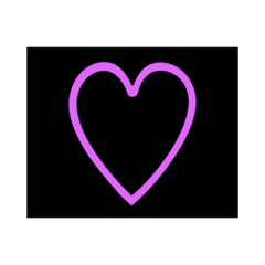 シンプルなカラフルハートLINEスタンプ