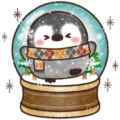 飛び出す★ふんわりペンちゃんの冬