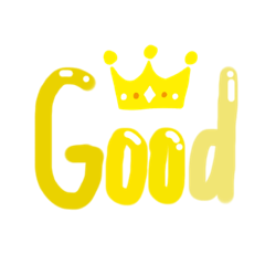 シンプル英語のグラデーションスタンプ