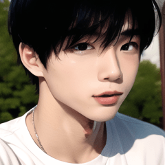 kpopスタイルのハンサムな男