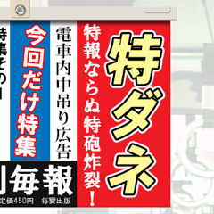 電車内の中吊り広告