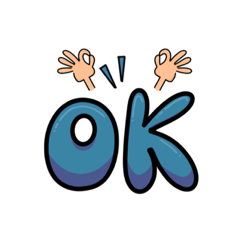 シンプルに文字で伝える。全7色〜青〜