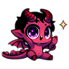 可愛いアニキャラ風小悪魔