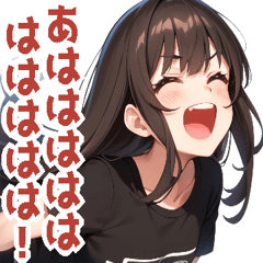 一年中使える黒Tシャツ美少女