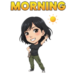 Cute Women's Sticker Set