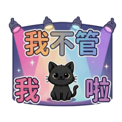 Black cat, I don't care anymore!