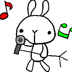 動くボーカルうさぎの日常
