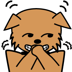 動くポチのスタンプ