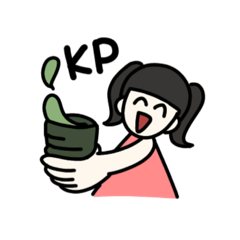 頑張ってる女の子の為のスタンプ