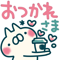 飛び出す♦青みカラー♦ねことうさぎ