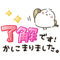 シマエナガ★カラフルでか文字