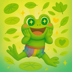 パンツの森の楽しいカエル！「カエパン」