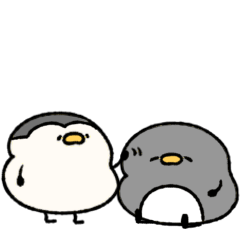 気遣うへんてこなペンギン