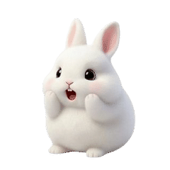 お尻を振る白うさぎ (ANMZ)