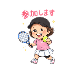 テニスがだいすきなひとみさん